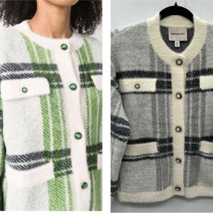 INDUSTRY CLASSIC soft pearl button clueless woman sophisticated cardigan.  SM